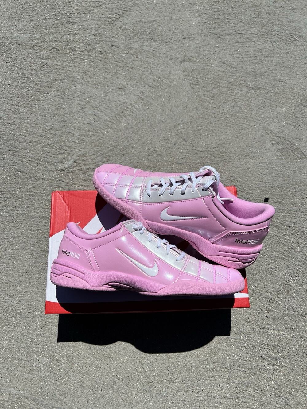 8W-NIKE TOTAL 90 SE PINK RISE LOW TOP SOCCER SNEAKER IO2389-600 SHIPS ASAP